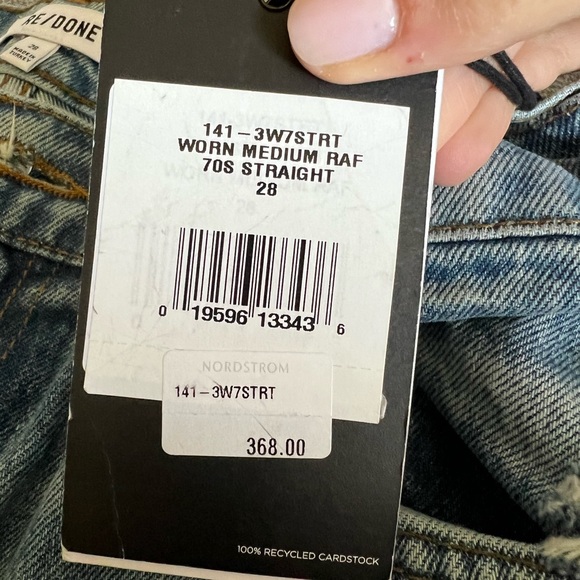 RE DONE BRAND NEW! Size 28 - Picture 7 of 8